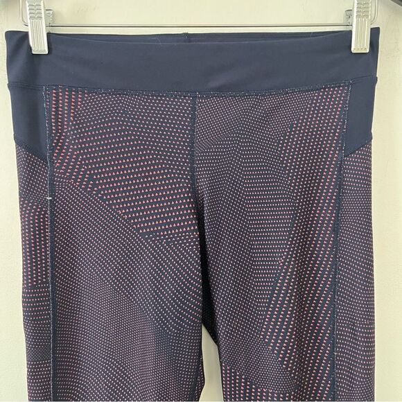Under‎ Armour Navy Red Printed Athletic Leggings - Picture 4 of 6